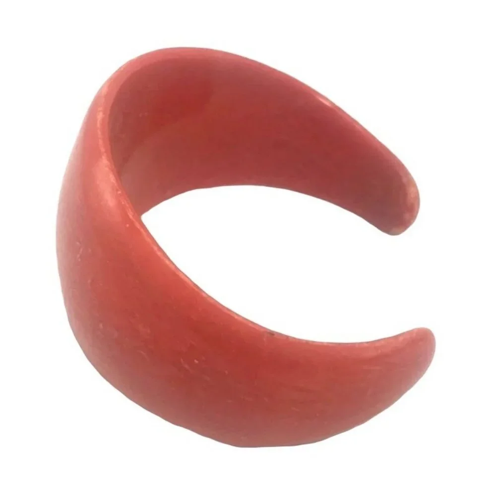 Vintage Marbled Red Child's Lucite Cuff Bracelet